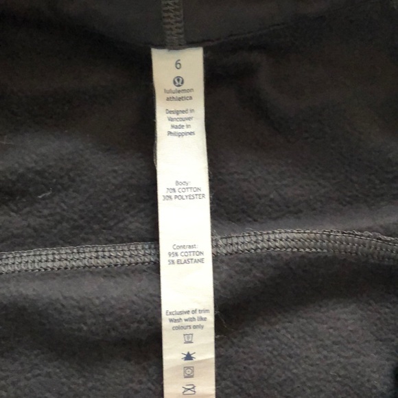 Lululemon black zip up hoodie - Picture 3 of 4